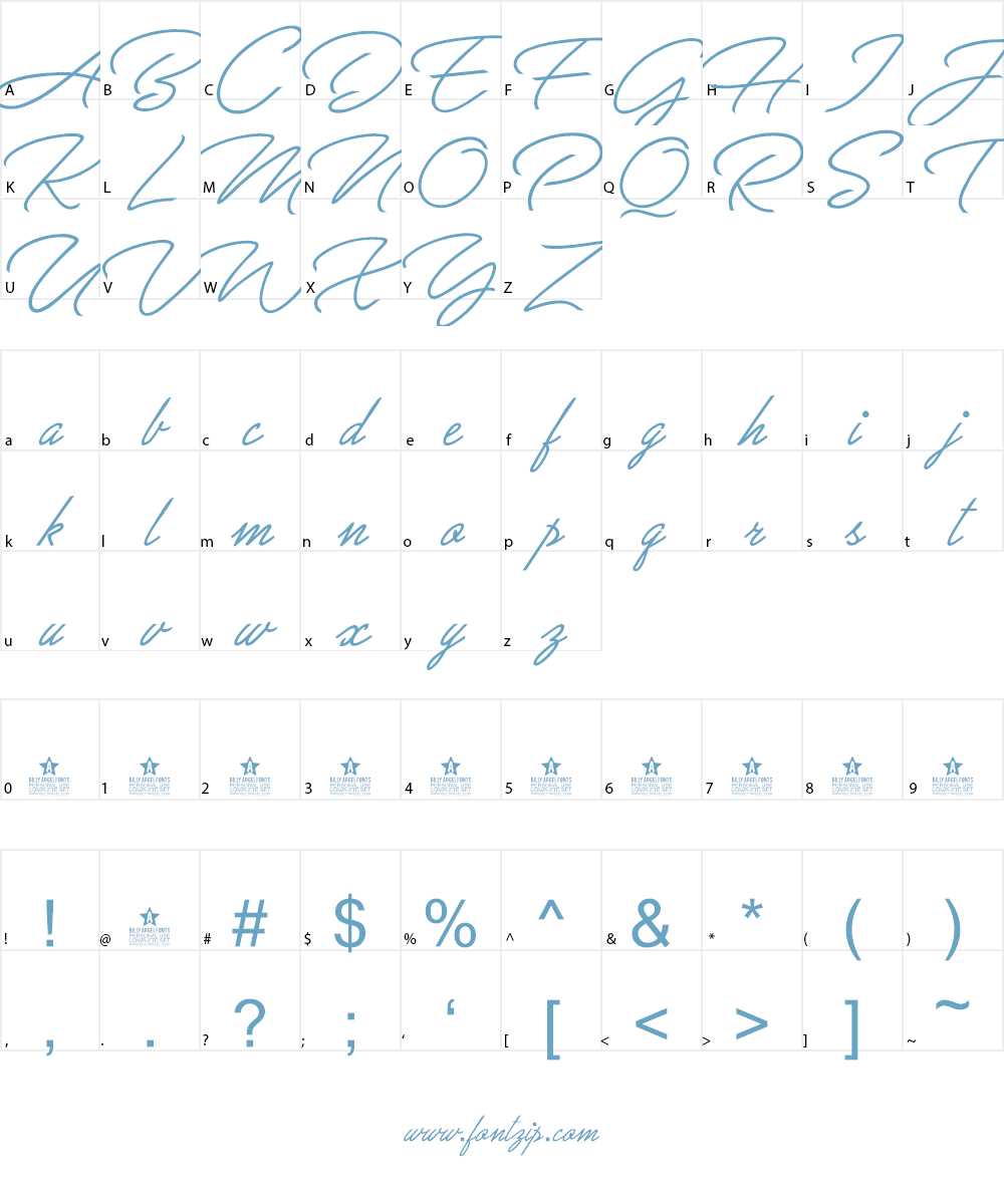 Great Day Personal Use Font Character
